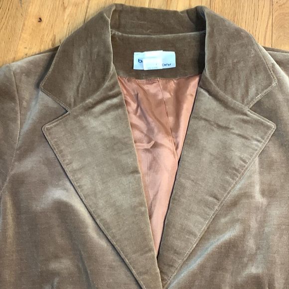 Vintage mid 70s velvet blazer in tan/ brown size 8 Brooks additions. - Picture 10 of 12